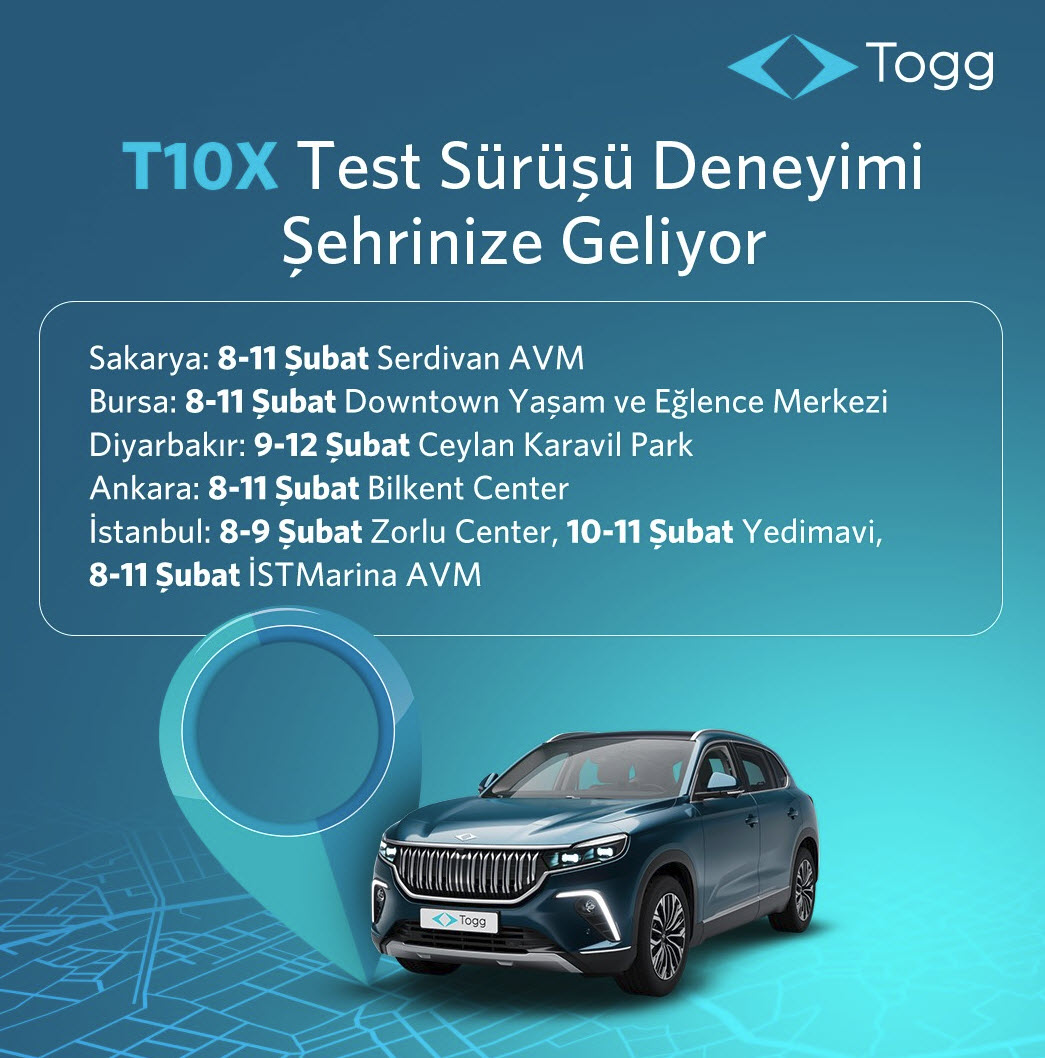 Togg T10X Test Sürüşü