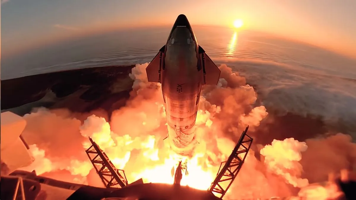 SpaceX roketi Starship'ten gelen görüntüler nefes kesiyor