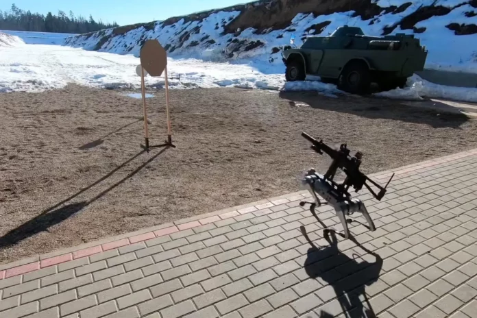 Silahlı robot köpekler