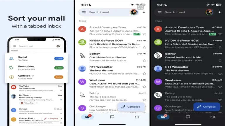 Gmail'in iPhone uygulaması yeni tasarımıyla geliyor. 