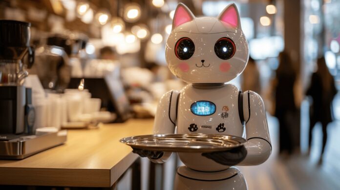 Restoranlar kedi robotları